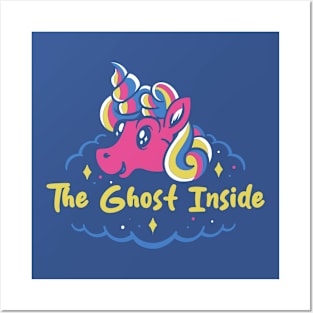 ghost inside and the unicorn Posters and Art